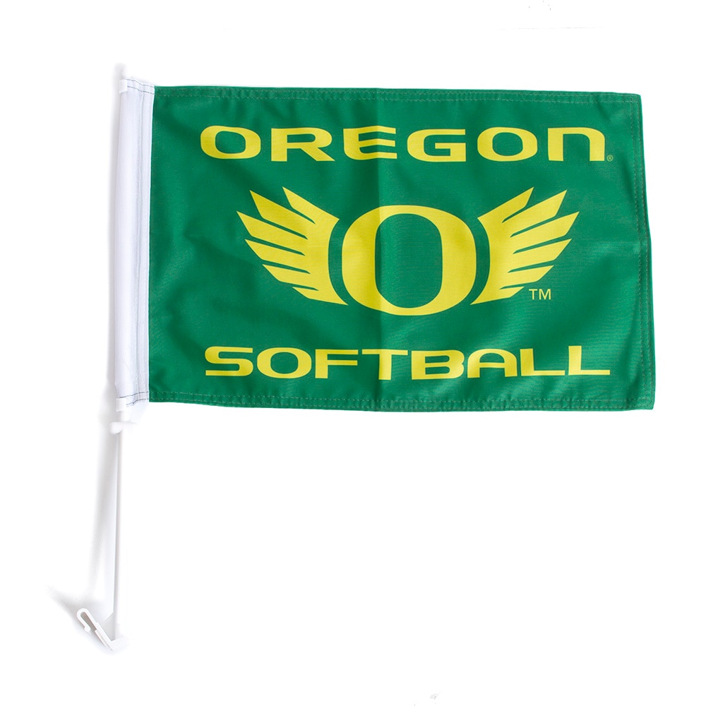 O Wings, Sewing Concepts, Green, Flags, Home & Auto, 11"x16", Softball, Car Flag, Pole, 707465